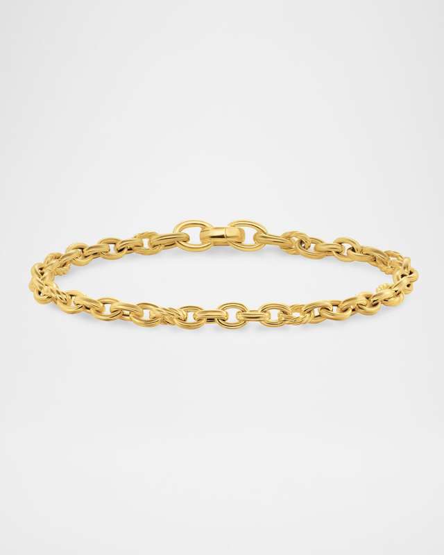 DY Mercer Petite Chain Bracelet in 18K Gold, 4.5